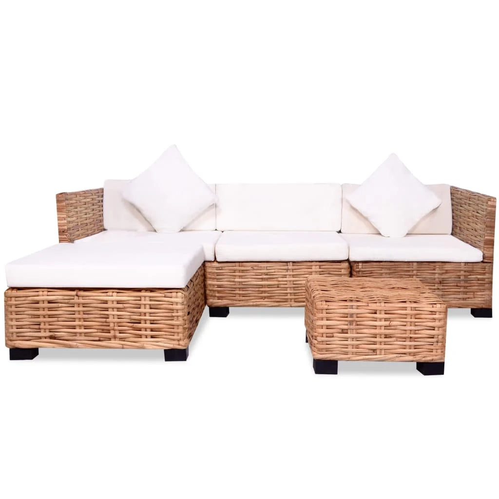 Set di divani in rattan naturale da 14 pezzi 02_0014493