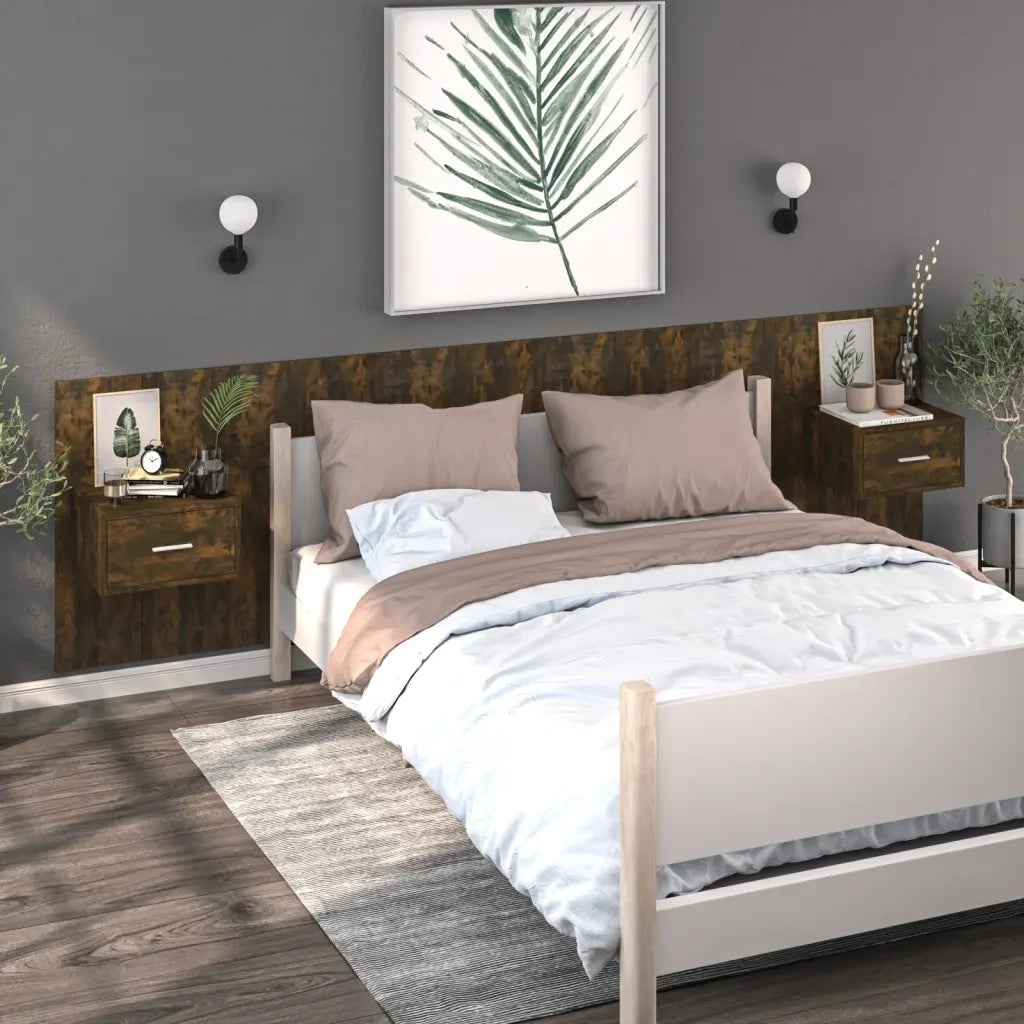 Comodino a Muro Rovere Fumo cod mxl 31670