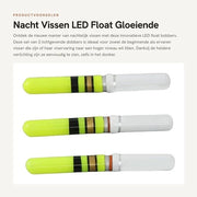 Attrezio per Pesca Notturna - Float LED - Bobber Ibrido - Luce emettente per Pescare - 3 Pezzi
