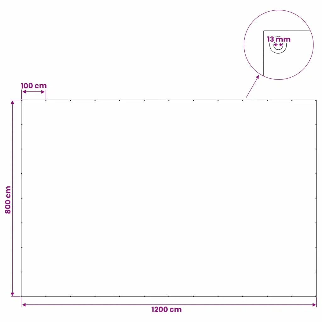 Telo con Occhielli Blu 8 x 12 m 180 gsm PE 42039510