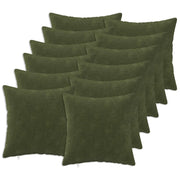 Cuscino con cuscino HEERLEN 12 pz Verde Fleece in microfibra 926622