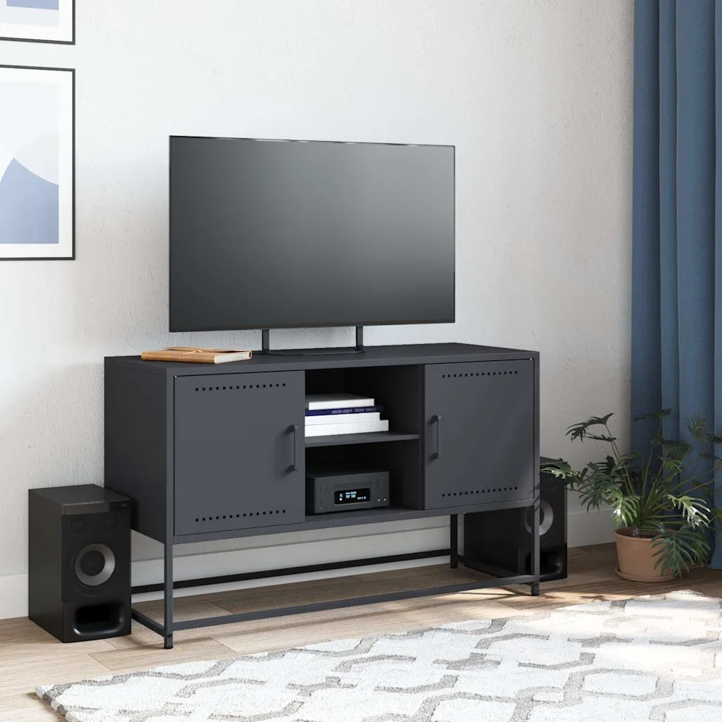 Mobile TV Antracite 100,5x39x60,5 cm in Acciaio
