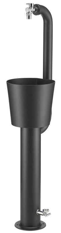 Fontana da Giardino con Doppio Rubinetto e Secchio Belfer 42/ARRC Cactus Antracite