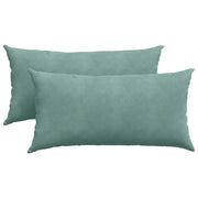 Cuscini da Divano 2 pz | Cuscini per sedie Verde Mare 80 x 40 cm Tessuto in Cords