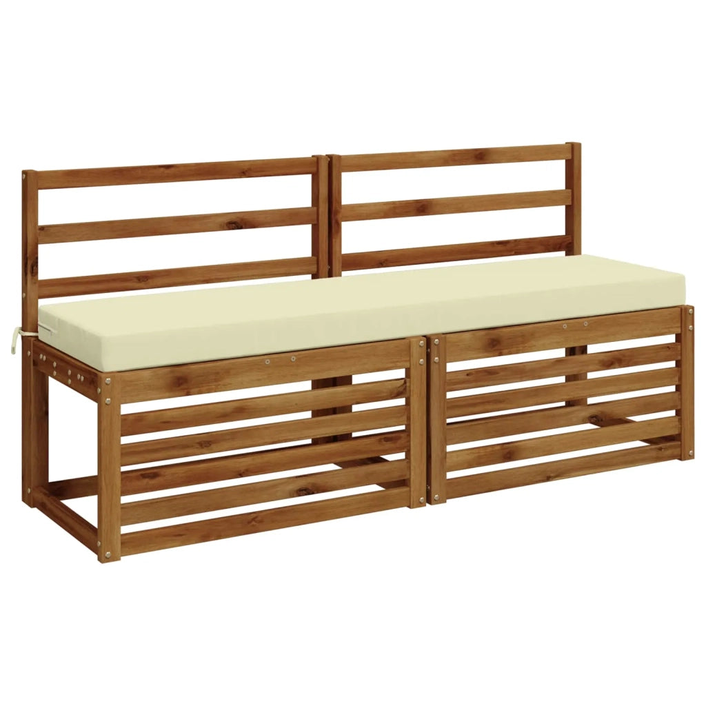 Cuscini per Panchina a 2 Pezzi SOEST 2 pz 100% Poliestere Crema 949869