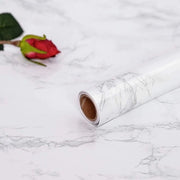 Foglio di plastica, foglio di marmo, adesivo, 60 x 500 cm, rivestimento per mobili, rivestimento per arredamento, cucina, armadio, tavolo da trucco, panca per finestra interna, progetto fai da te, impermeabile, look marmo, carta da parati