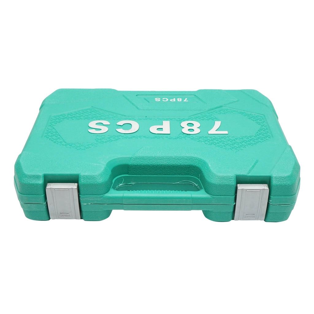 Kit di chiavi combinate, tubolari, fisse, torx, cricchetto trainer 78 pezzi Breckner Germany