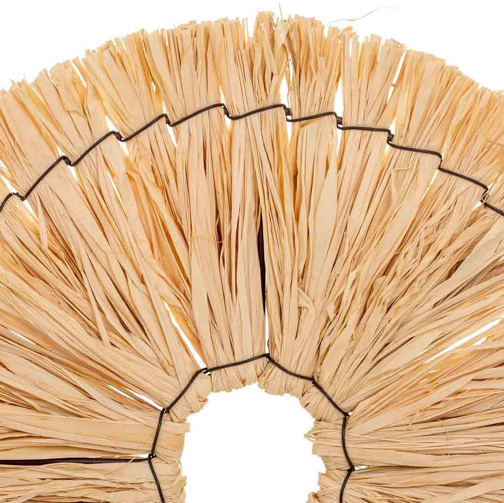 Figura decorativa in fibra naturale marrone 31x02x36h