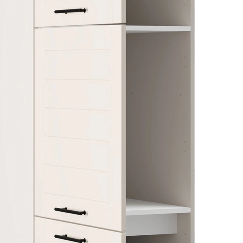 Mobile da Cucina Hallst, Dispensa da Cucina 6 Ripiani, 60x58x214h cm Bianco Crema