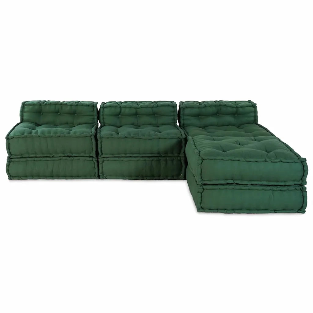 vidaXL Cuscino 4 pcs Verde 70 x 70 x 54 cm Poliestere