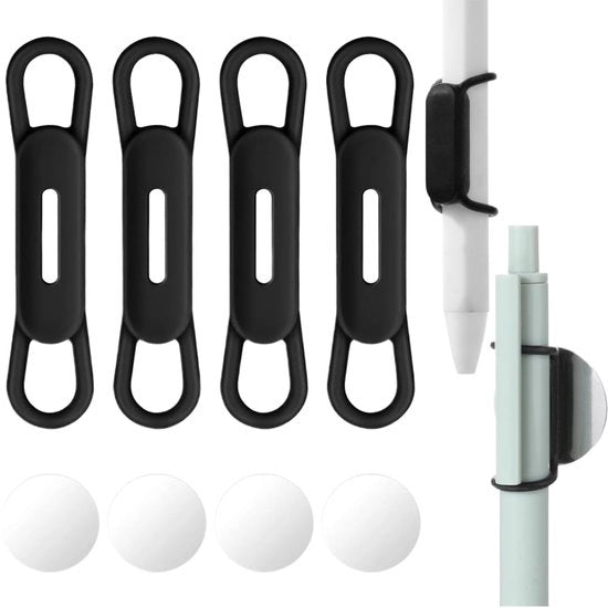 4-pack holder per penne magnetiche, holder per penne magnetiche, holder per penne magnetiche, holder per penne adesivi, holder per penne adesivi, per scrivanie, lavagne, accessori per scrivanie da ufficio