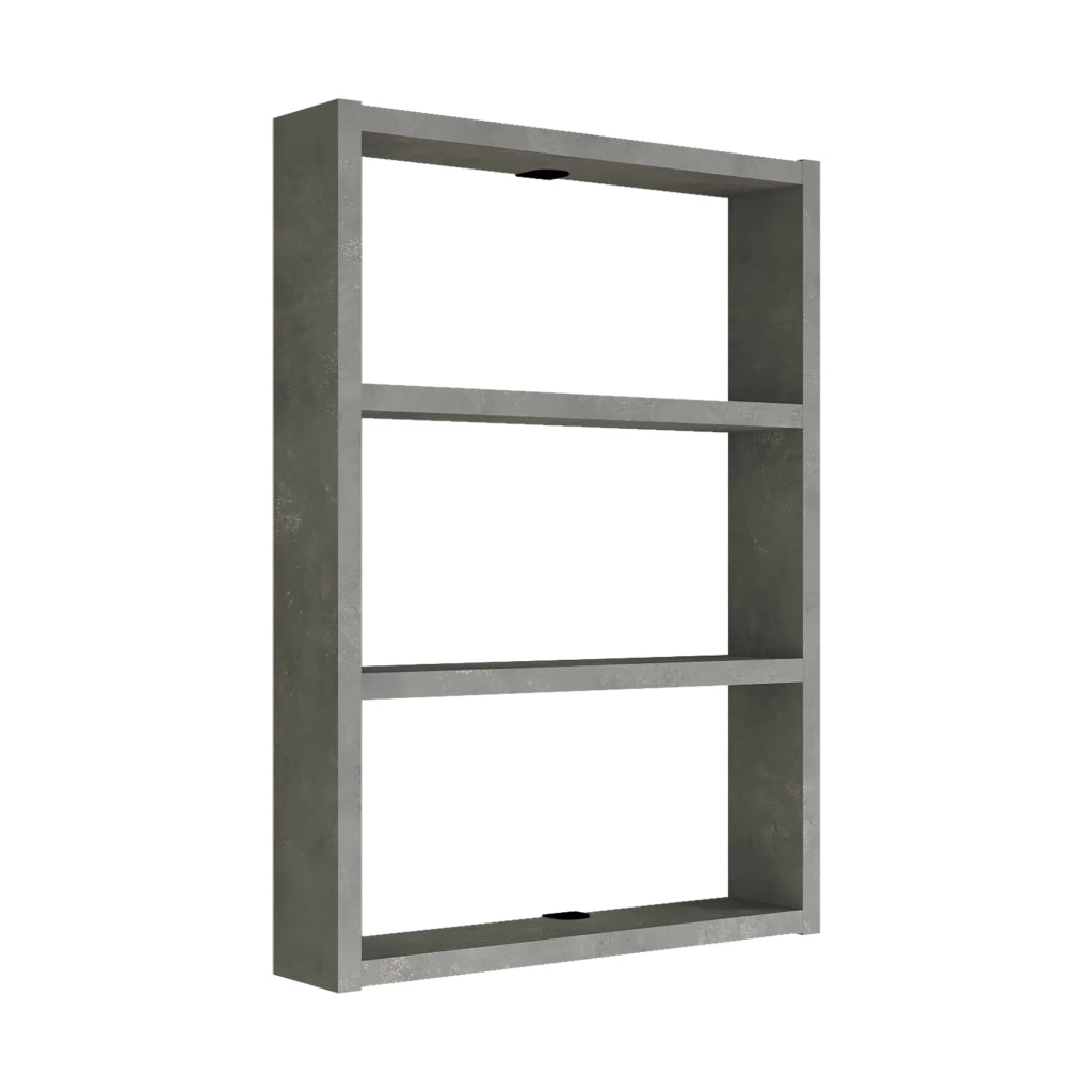 Scaffale da cucina a 3 ripiani 60 x 43 x 9 cm effetto cemento 03_0006968