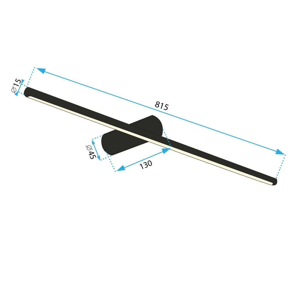 Lampada Da Parete Led 80cm App1343-w Black