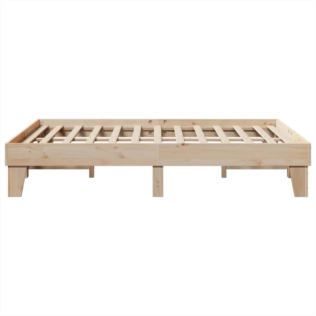 vidaXL Letto senza Materasso 140x190 cm in Legno Massello di Pino