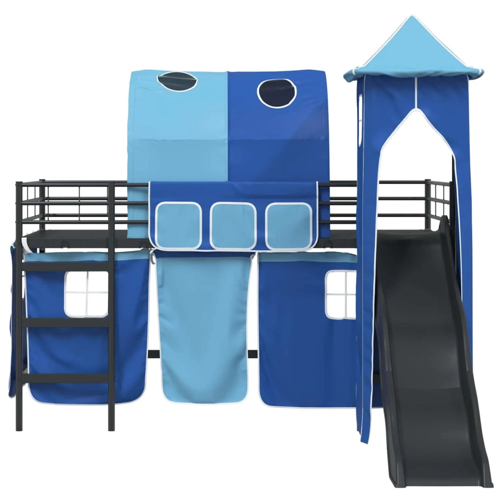 Struttura del letto loft per bambini Nero e Blu 80 x 200 cm 42020879
