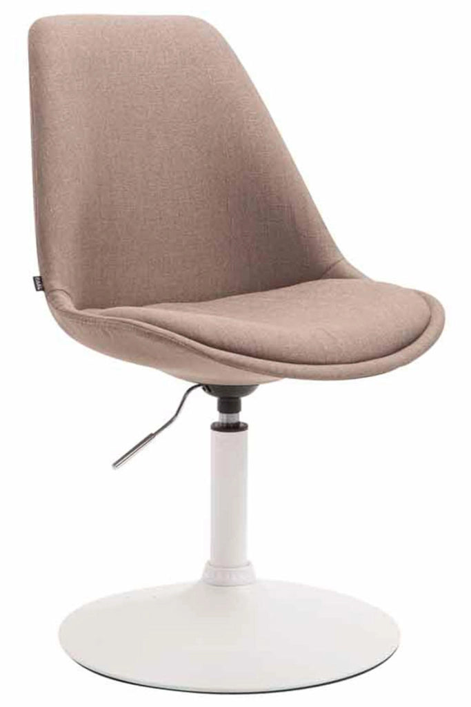 Set di 4 sedie da pranzo in tessuto Maverick Tortora,bianco