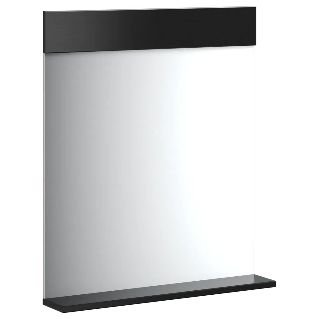 vidaXL Set Mobili da Bagno 4 pz BERG Nero in Legno Massello di Pino