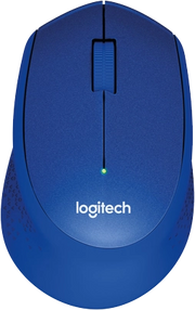 ORIGINAL Logitech Accessori per computer Blu 910-004910 M330 Silent Plus - Maus Mouse Logitech, 3 pulsanti, wireless, 2,4GHz, ricevitore wireless (USB), numero di pulsanti: 3, 1000DPI