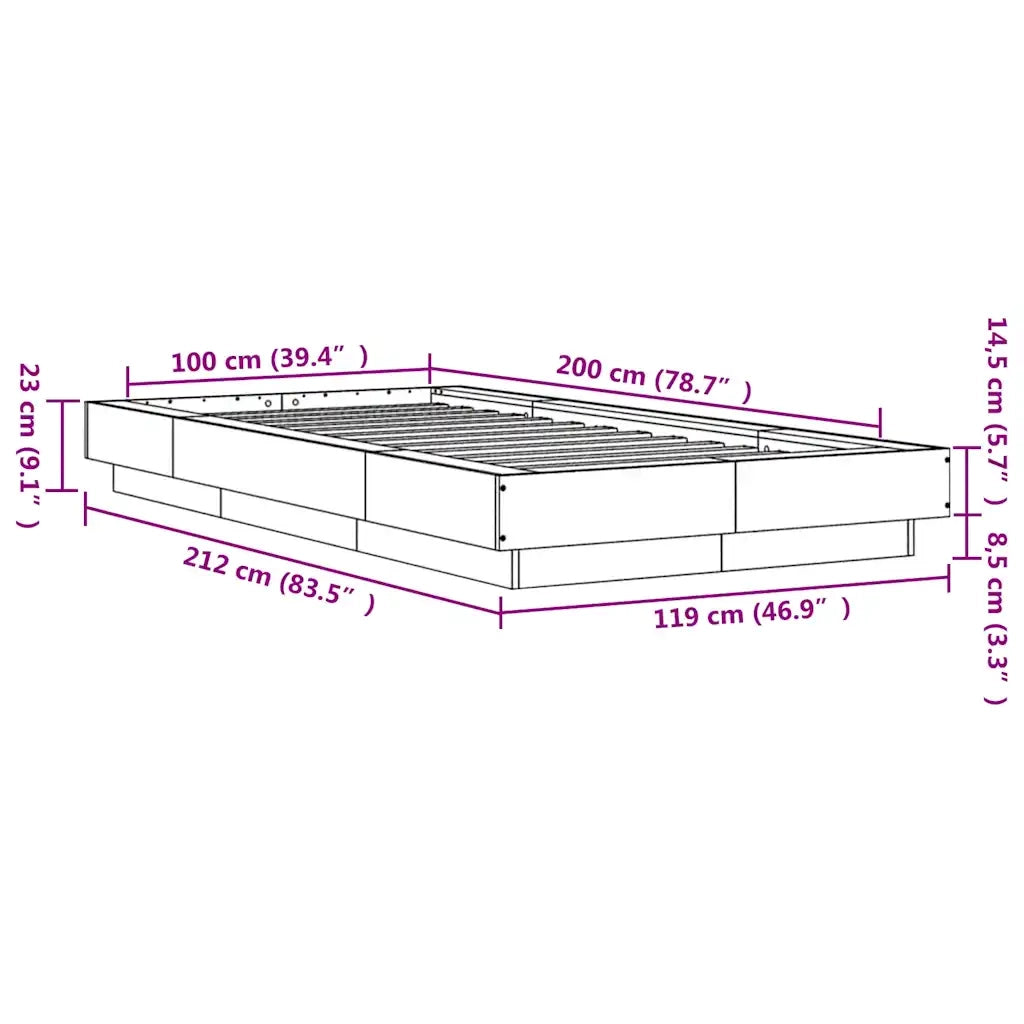 Giroletto Grigio Cemento 100x200 cm in Legno Multistrato 3281206