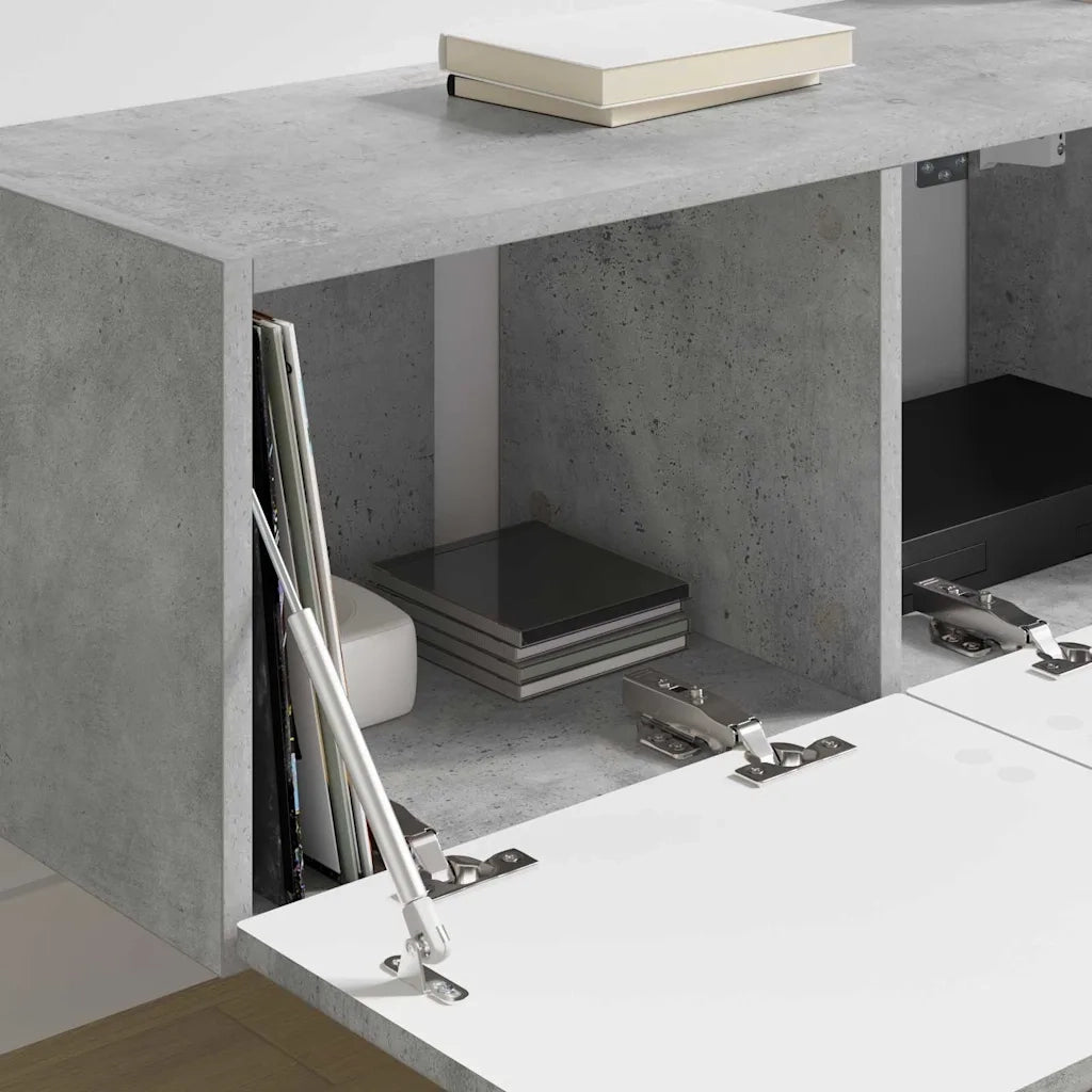 Mobile TV da parete Calcestruzzo 78,5 x 31 x 29,5 cm