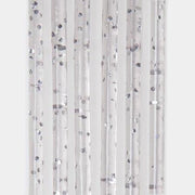 TENDINA PRONTA LUXOR 144 FILI  PVC LISCIO ARGENTO GLITTERATO CM 120 H.CM 240