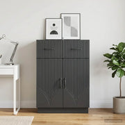 Credenza Nero 66 x 34,5 x 87 cm Legno ingegnerizzato 895326