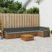 Set di divani da esterno 7 pz Naturale e Antracite 3383440