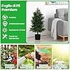 Albero di Cedro Artificiale 80 cm, Albero in Vaso in Plastica per Vivai, Foglie Non-Scolorenti e Resistenti al Sole, Pianta Finta per Interni ed Esterni per Casa, Ufficio e Ingresso