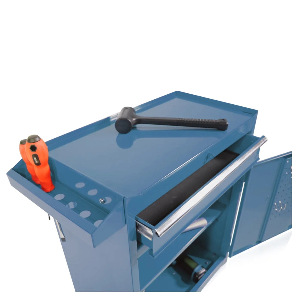 Carrello portautensili con attacco S10, colore blu