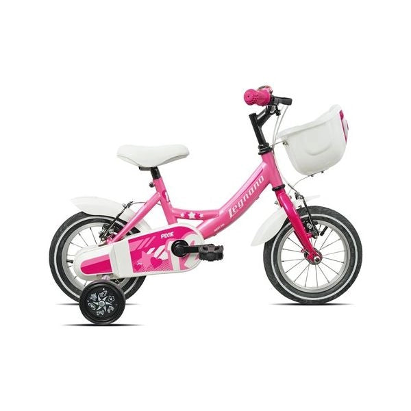 Bicicletta legnano 26l9900d bimba con rotelle pink fucsia glossy