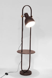 Lampada da Terra Piantana Ø38x141 cm 1 Luce E27 con Mensola