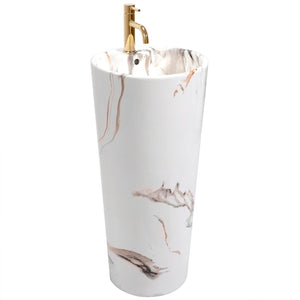 Lavabo Monolitico Blanka Marble