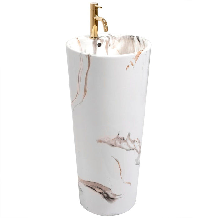 Lavabo Monolitico Blanka Marble