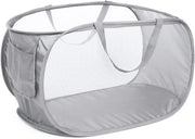 Wastino Duurzame opvouwbare wasmand, wasmand con tessuto opvouabile e cassetto di stoccaggio, wasmand opvouabile con maniglie rinforzate per il bucato, la doccia, la nursery o per viaggiare.