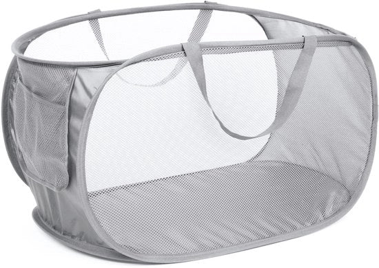 Wastino Duurzame opvouwbare wasmand, wasmand con tessuto opvouabile e cassetto di stoccaggio, wasmand opvouabile con maniglie rinforzate per il bucato, la doccia, la nursery o per viaggiare.