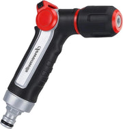 Sproeier per alta pressione per giardino in metallo - 2 regolabili sproiettori per giardino - Lancia acqua con comando digitale - Pistola per tubo da giardino per auto e cortile - Imbottitura a prova di fuga.