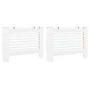 Coperture per Radiatori 2 pz Bianche 112x19x81,5 cm in MDF CFW6609441