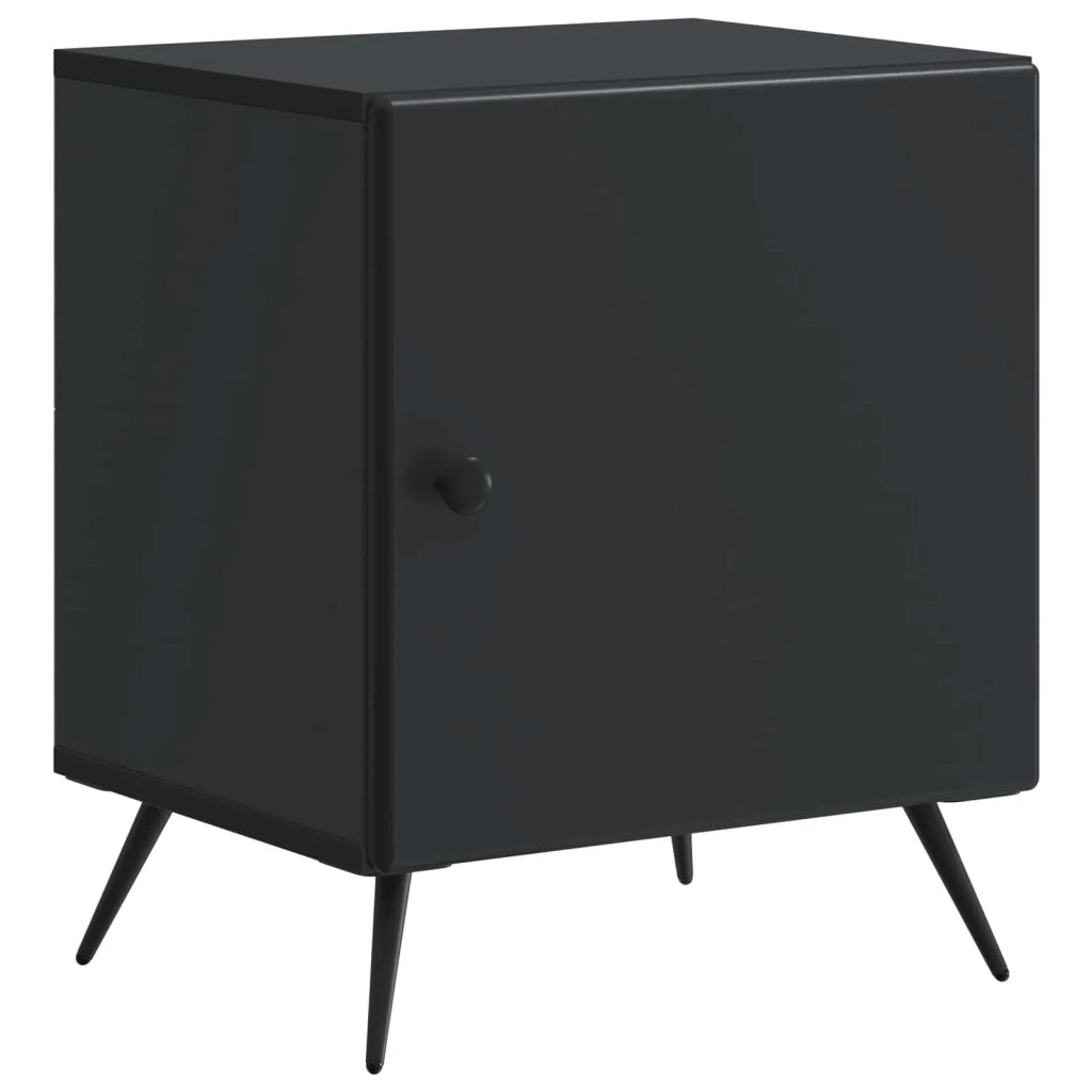 Armadio da Notte Nero 43 x 34,5 x 50 cm Legno ingegnerizzato 895487
