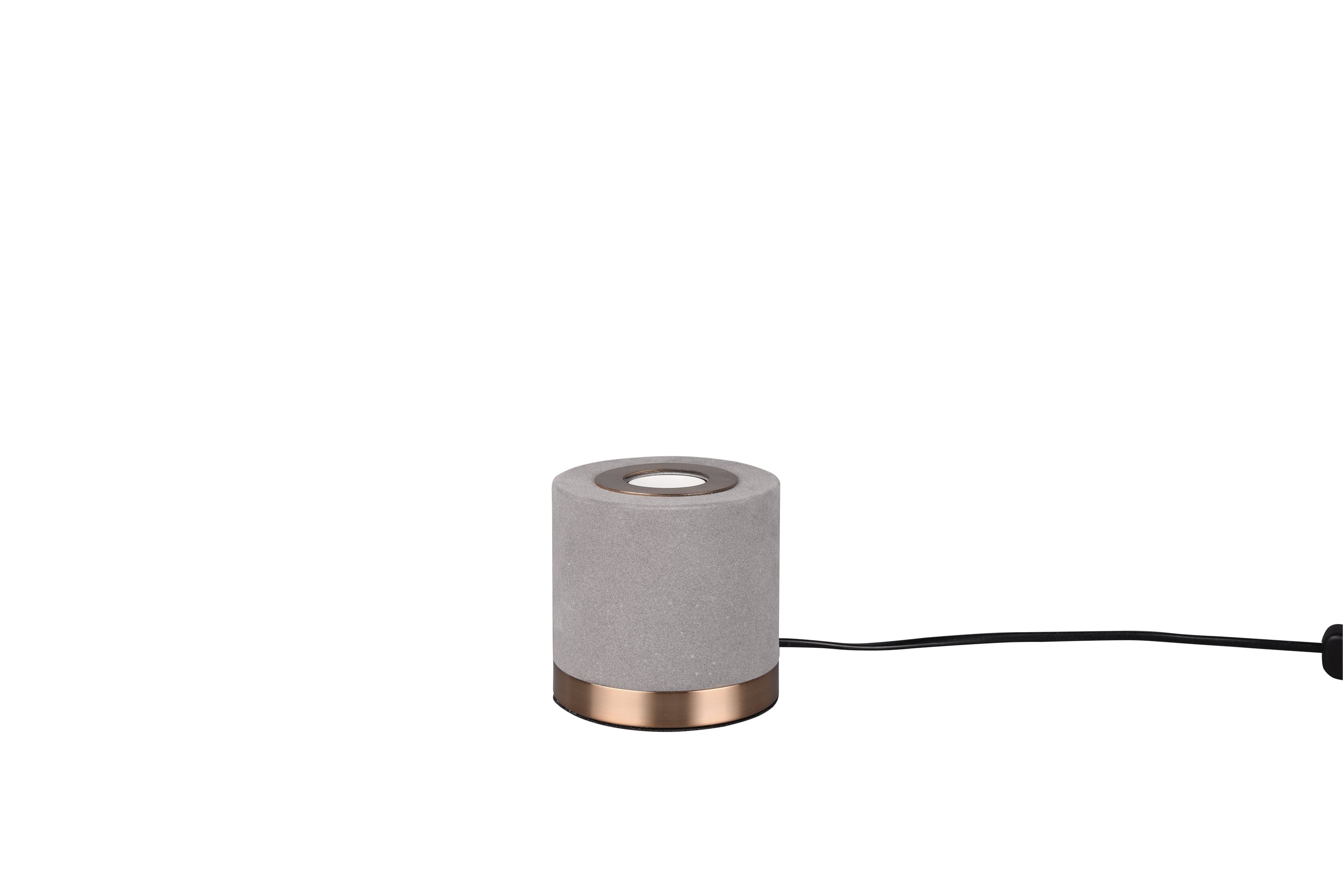 Lampada tavolo da Interno a LED in Tessuto Grigio