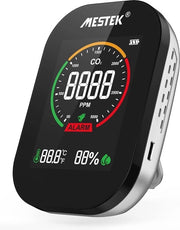 Monitor del CO2 - Metrologatore digitale della qualità dell'aria per temperatura, umidità e anidride carbonica