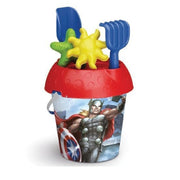Trade Shop - Secchiello 18 Cm Avengers Formine Accessori Giochi Mare Spiaggia Bambine 861009 -