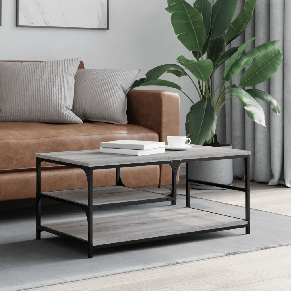 Tavolino da Salotto Grigio Sonoma 90x49x40 cm Legno Multistratocod mxl 131150