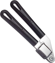 Knoflookpers con rete estraibile - nero - acciaio/plastica - 19,7 cm