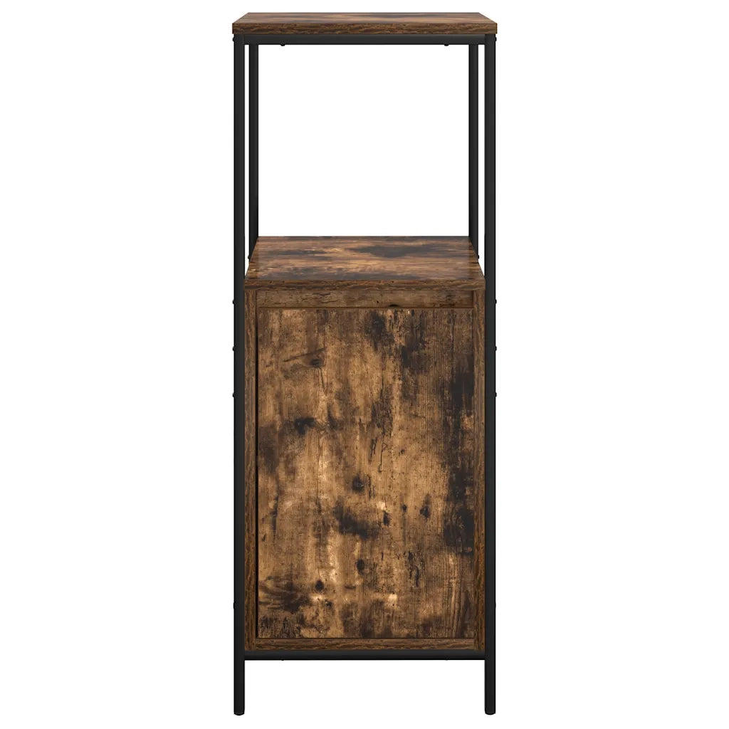 vidaXL Mobile da Bagno con Ripiani Rovere Fumo 36x35x95 cm