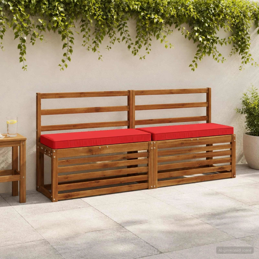 Cuscini per Panchina a 2 Pezzi VUGHT 2 pcs 100% Poliestere 951103