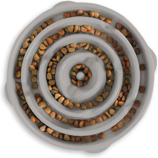 Ciotola Slo per alimenti contro scrocchi - grigio - Large/Regular