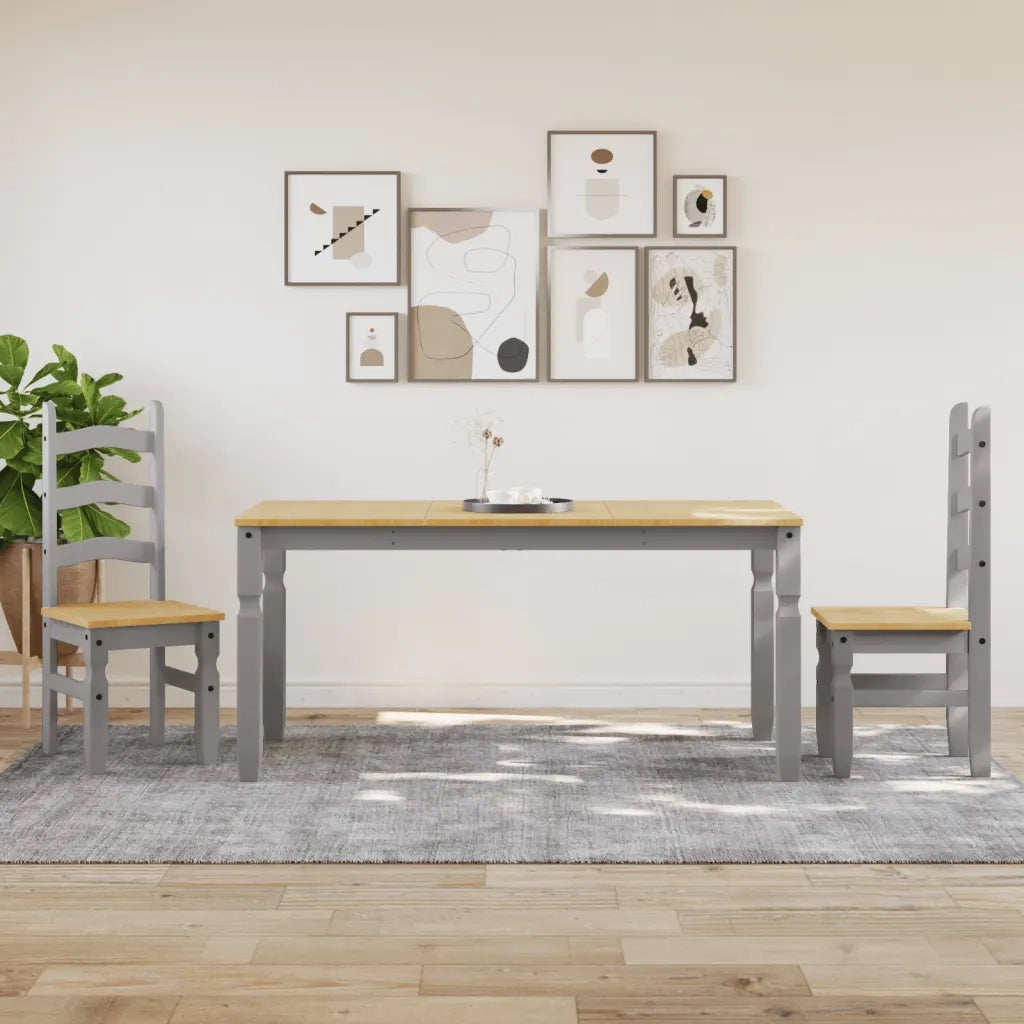 Tavolo da Pranzo Corona 160x80x75 cm in Legno Massello di Pino 4005718