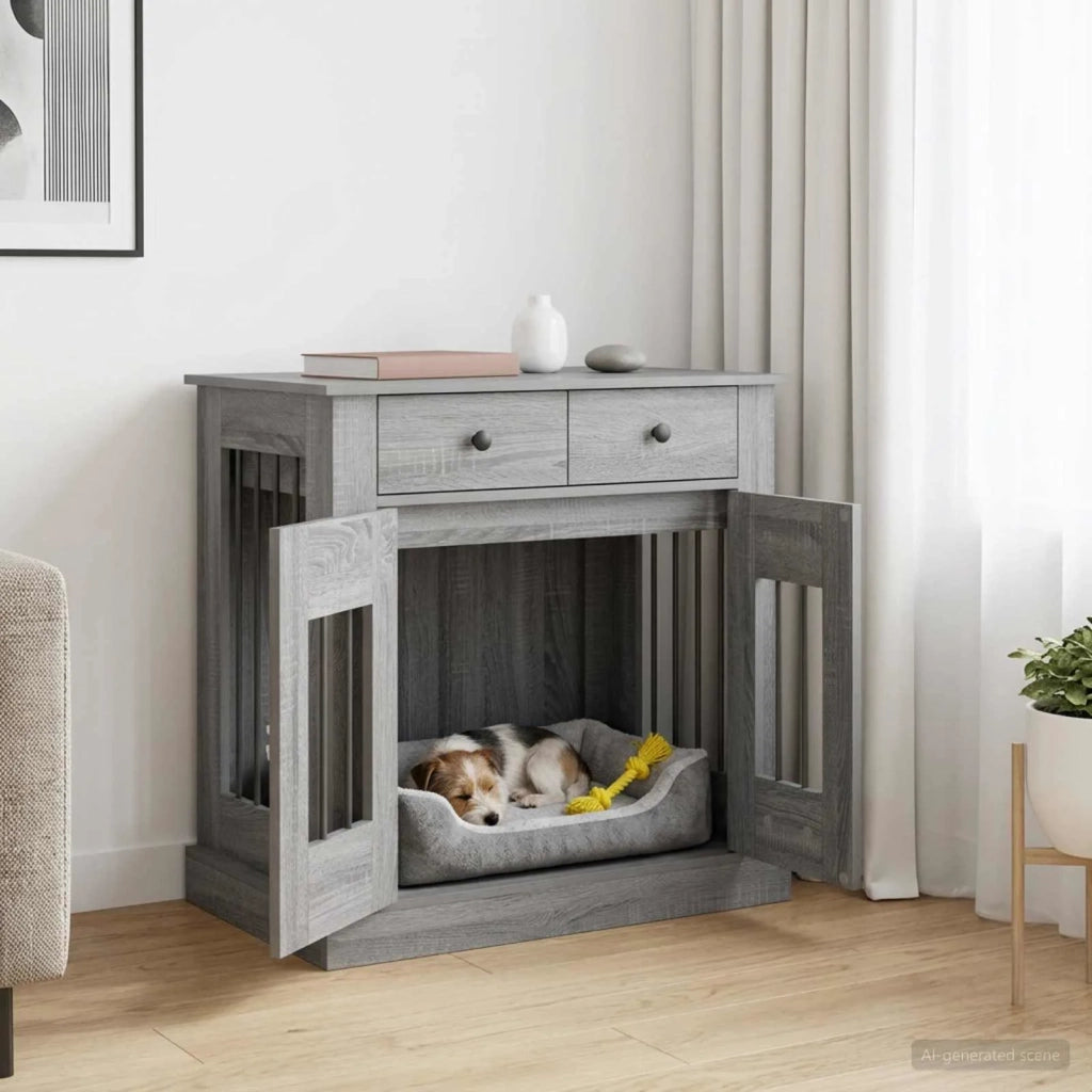 Mobile da cassa per cani Sonoma grigio 80 x 47,5 x 80 cm 8014770