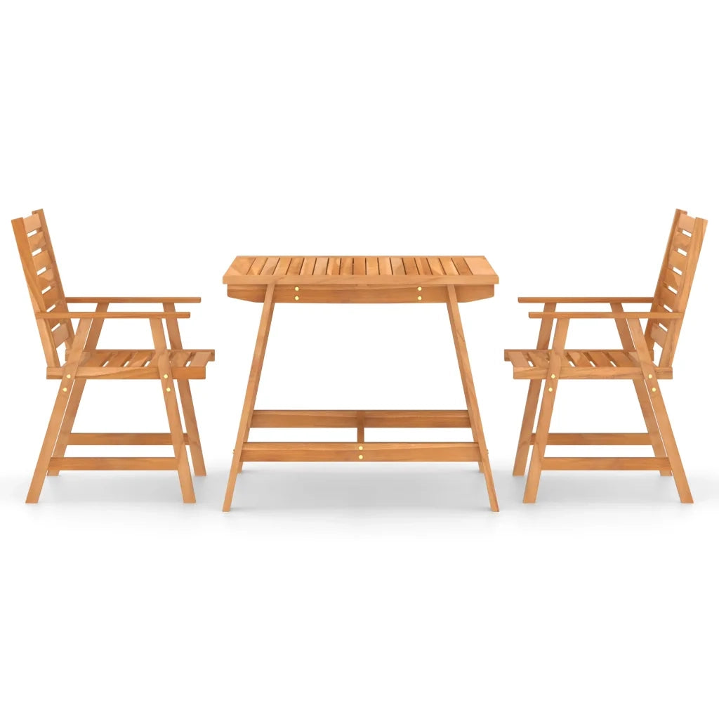 Set da Pranzo da Giardino 3 pz in Legno Massello di Acacia 3057842