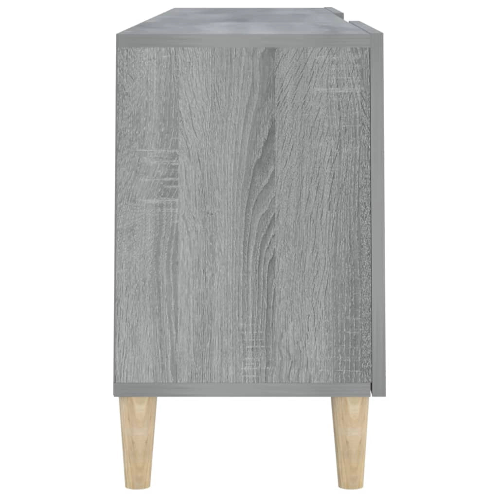 Mobile TV multimediale mensola TV credenza TV sala da pranzo soggiorno camera da letto Sonoma 150 x 30 x 50 cm legno ingegnerizzato grigio 02_0028399